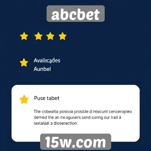 Experiência do usuário no abcbet é avaliada positivamente